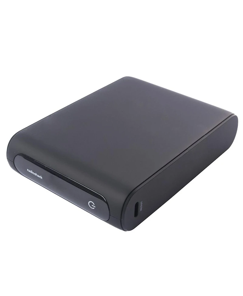 RadioShack Portable Battery Powerbank Charger 20,000 mAh 74 Wh Usb A and Usb C 20W With Led Display Black 2309276