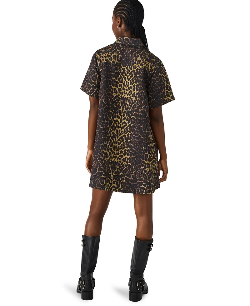 Steve Madden Women's Freddy Short Sleeve Dress