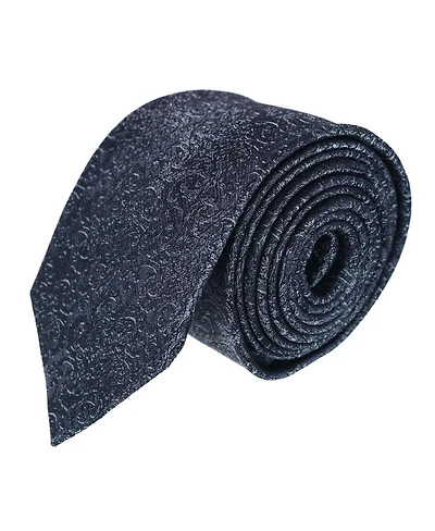 Trafalgar Men's Esteban Scrolling Vines Tone on Tone Patterned Silk Necktie