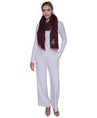 Karl Lagerfeld Paris Women's Tweed Woven Scarf