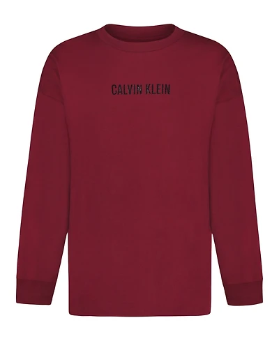Calvin Klein Boys 8-20 Impact Font Long Sleeve T-Shirt