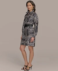 Donna Karan New York Women's Belted Short Dress