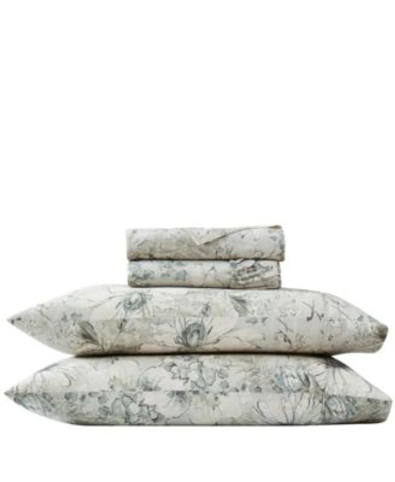 Southshore Fine Linens Skye Floral Extra Deep Pocket 300 Thread Count 4 Pc. Sheet Sets