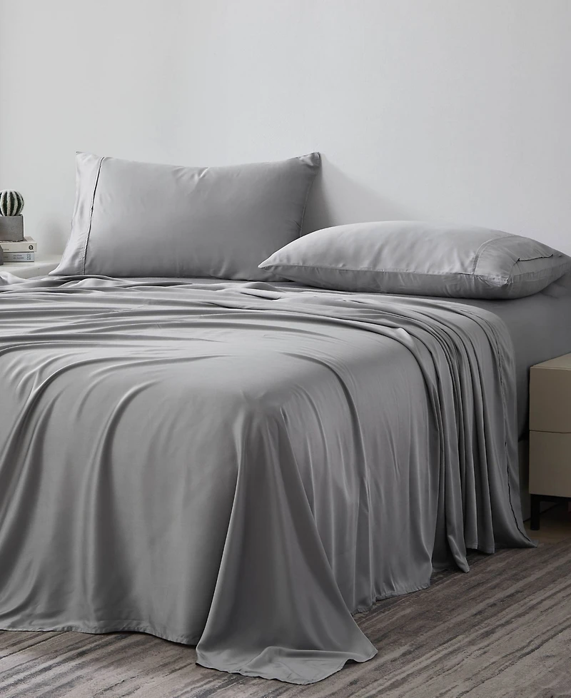 Southshore Fine Linens Solid Extra Deep Pocket 500-Thread Count 4-Pc. Sheet Set, Full