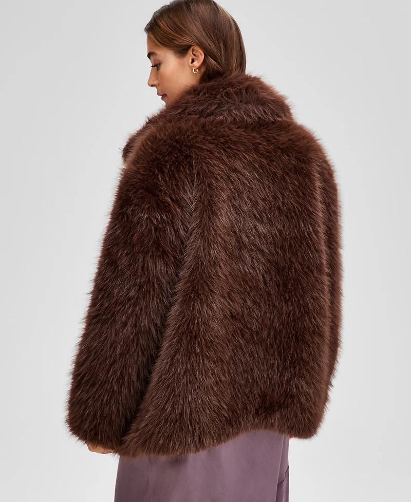 And Now This Women's Shaggy Faux-Fur Jacket, Exclusively at Macy's