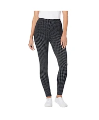 Woman Within Plus Stretch Cotton Printed Legging