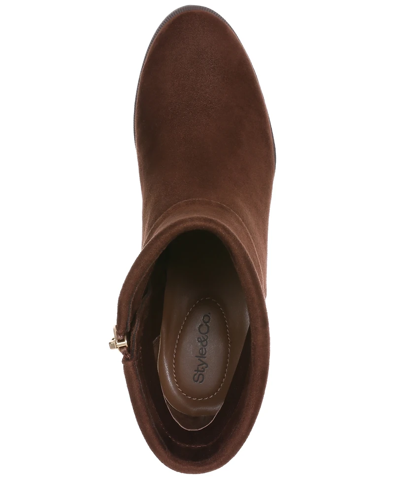 Style & Co Women's Chappell Ankle Side Zipper Booties, Macy's Exclusive