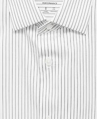Mango Men's Regular-Fit Striped Cotton Shirt