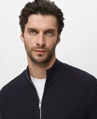 Mango Men's Cotton Perkins Neck Sweater