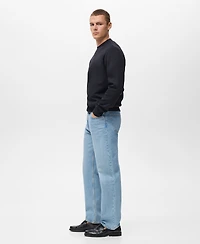 Mango Men's Regular-Fit Cotton Sweatshirt