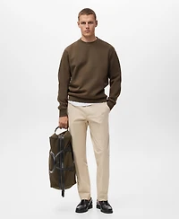 Mango Men's Regular-Fit Cotton Sweatshirt