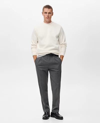 Mango Men's Regular-Fit Cotton Sweatshirt