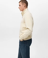 Mango Men's Regular-Fit Cotton Sweatshirt