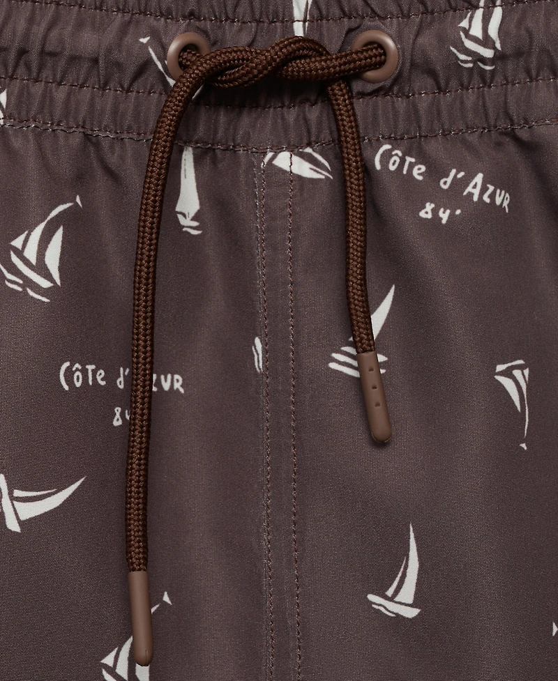 Mango Men's Sailboat Print Swimsuit