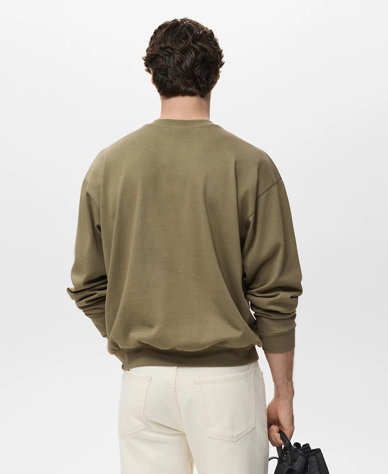 Mango Men's Cotton Sweatshirt