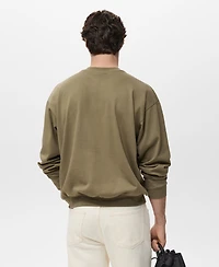 Mango Men's Cotton Sweatshirt