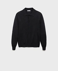 Mango Men's Merino Wool Cardigan