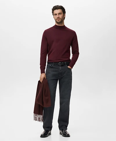 Mango Men's Wool Turtleneck Sweater