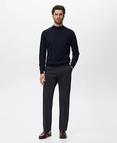 Mango Men's Wool Turtleneck Sweater