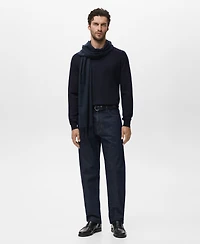 Mango Men's Wool Round-Neck Sweater