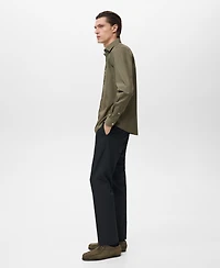 Mango Men's Regular-Fit Cotton Shirt