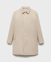 Mango Men's Classic Water-Repellent Trench Coat