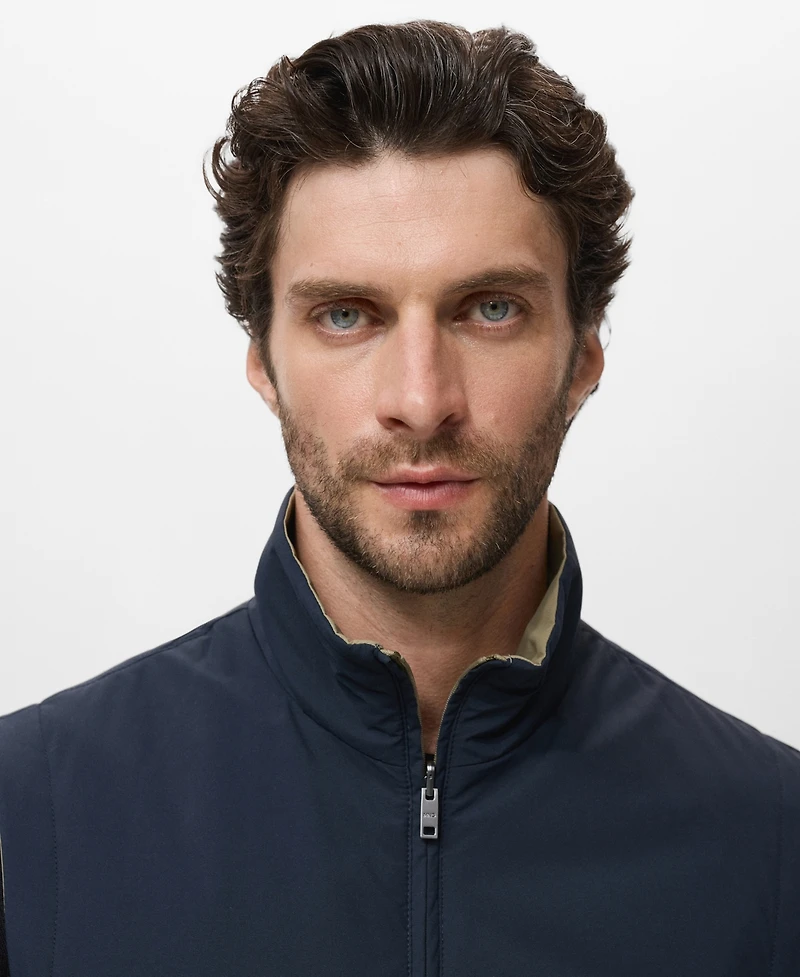 Mango Men's Reversible Water-Repellent Gilet