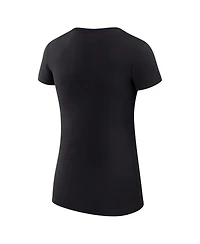 G-iii 4Her by Carl Banks Women's Black Kansas City Chiefs Super-Slim Fit Lightweight Subtle Football T-Shirt