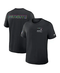 Nike Men's Black New England Patriots 2025 Nfl Crucial Catch Tri-Blend Dri-fit T-Shirt