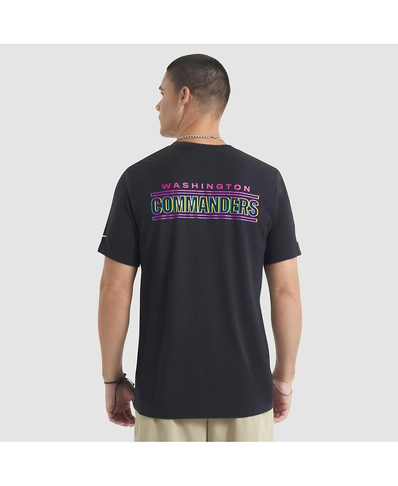 Nike Men's Black Washington Commanders 2025 Nfl Crucial Catch Tri-Blend Dri-fit T-Shirt