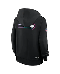 Nike Women's Black Seattle Seahawks 2025 Nfl Crucial Catch Sideline Standard Issue Dri-fit Hoodie