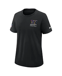 Nike Women's Black Washington Commanders 2025 Nfl Crucial Catch Tri-Blend Dri-fit T-Shirt