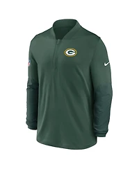 Nike Men's Green Bay Packers Sideline Dri-fit Half-Zip Pullover Sweatshirt