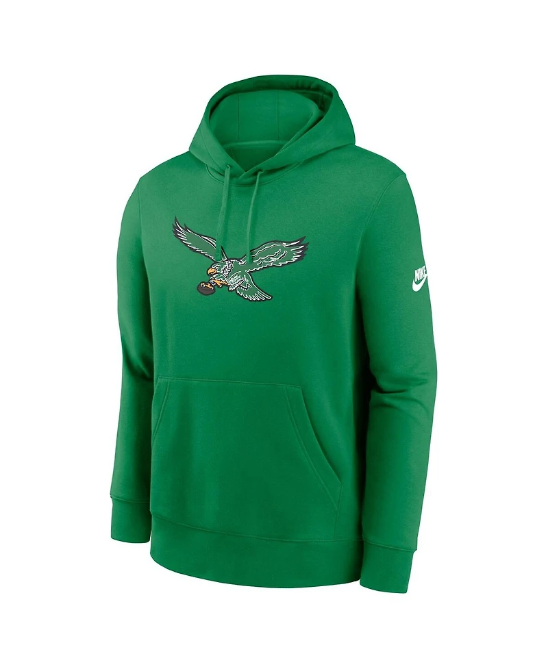 Nike Men's Kelly Green Philadelphia Eagles Club Fleece Pullover Hoodie