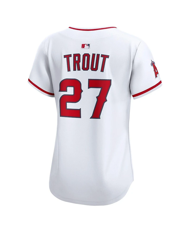 Nike Women's Mike Trout White Los Angeles Angels Home Limited Player Jersey