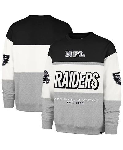 '47 Brand Men's Black/Gray Las Vegas Raiders Breeze Maximalist Sweatshirt