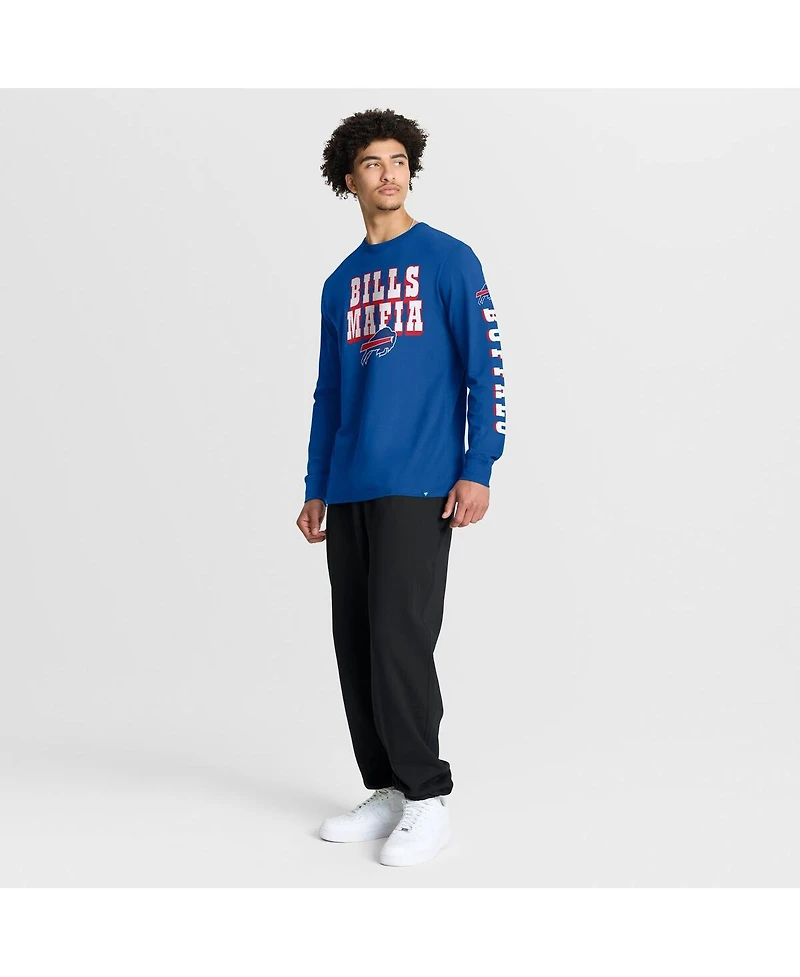 Fanatics Men's Royal Buffalo Bills Hometown Sweep Legacy Long Sleeve T-Shirt