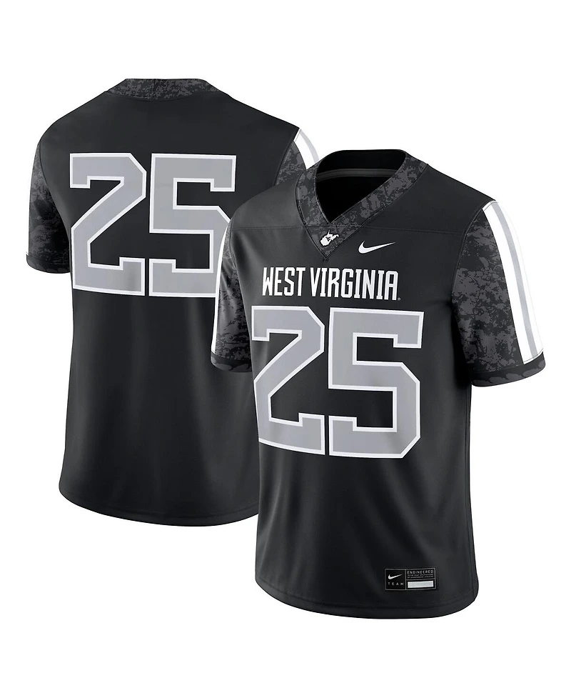 Nike Men's 25 Black West Virginia Mountaineers Alternate Game Jersey