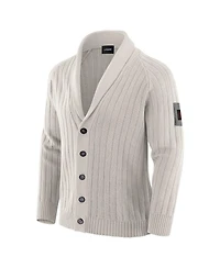 J. Palmer Men's Gray San Francisco 49ers The Playmaker Cardigan Raglan Sweater