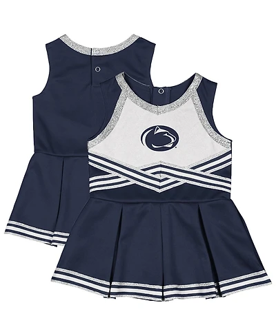 Colosseum Girls Baby Boys and Navy Penn State Nittany Lions Lollipop Park Cheer Dress
