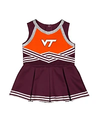 Colosseum Girls Baby Boys and Girls Maroon Virginia Tech Hokies Lollipop Park Cheer Dress