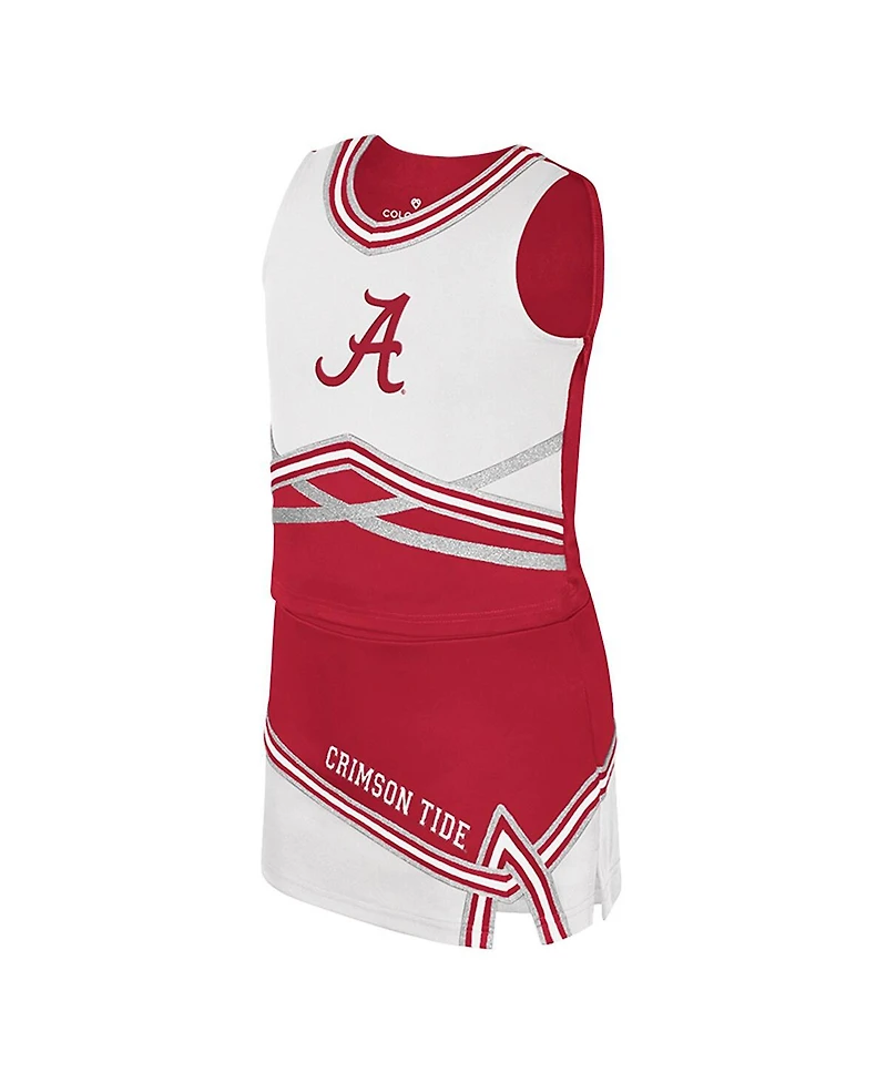 Colosseum Big Girls 2-Piece Crimson Alabama Crimson Tide Lollipop Park Cheer Set
