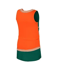Colosseum Big Girls 2-Piece Orange Miami Hurricanes Lollipop Park Cheer Set