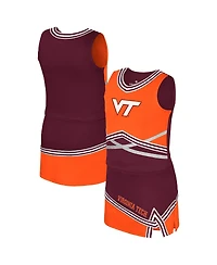 Colosseum Big Girls 2-Piece Maroon Virginia Tech Hokies Lollipop Park Cheer Set