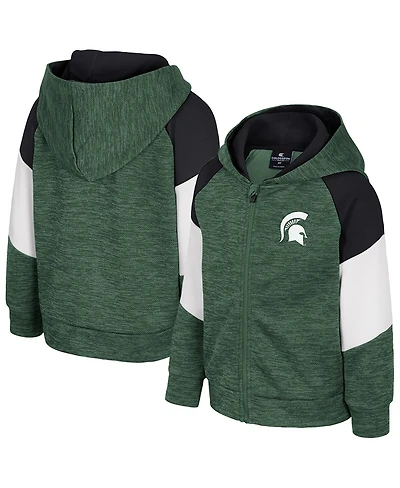 Colosseum Toddler Green Michigan State Spartans Spirit Hollow Full-Zip Hoodie
