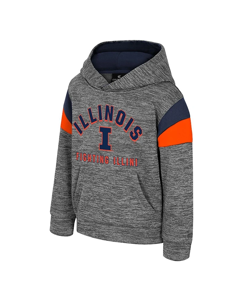Colosseum Toddler Gray Illinois Fighting Illini Wizard City Hoodie