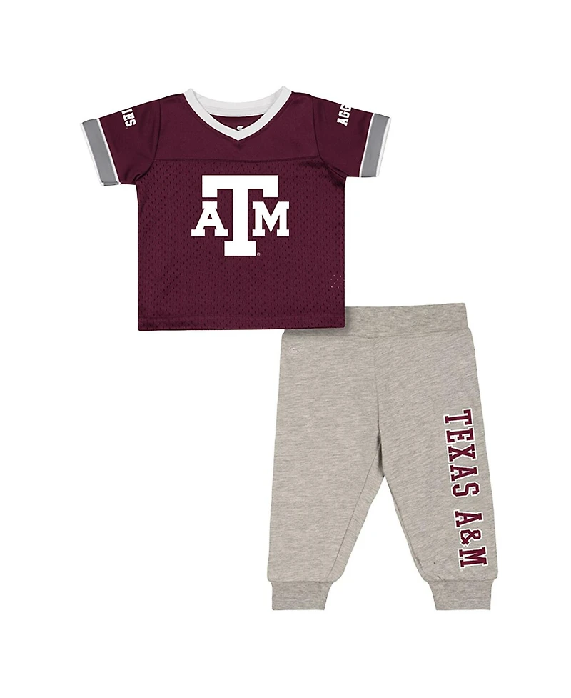 Colosseum Baby Boys and Girls Newborn 2-Piece Texas A&M Aggies Nothing but the Hits Football Set