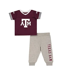 Colosseum Baby Boys and Girls Newborn 2-Piece Texas A&M Aggies Nothing but the Hits Football Set