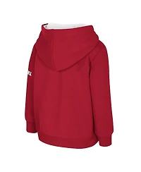 Colosseum Toddler Crimson Oklahoma Sooners Big Logo Volume Fleece Pullover Hoodie