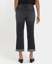 Nydj Women's Bailey Relaxed Straight Crop Jeans